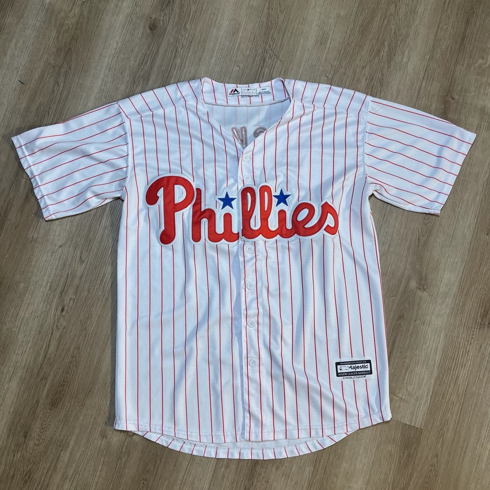 Philadelphia Phillies Rhys Hoskins Majestic authentic jersey size M
